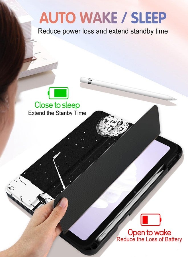 Wazzasoft for iPad A16 Case 2025 - for iPad 10th Generation Case Cute Women Girls Kids Teens Astronaut Design Unique with Pencil Holder Auto Sleep/Wake Tablet Cover for Apple 11/10 10.9 Inch - Image 5